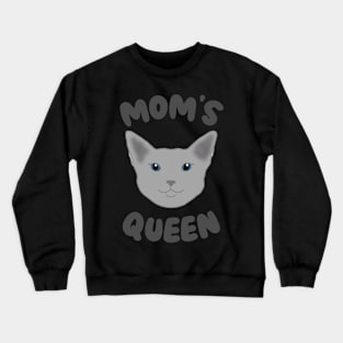 Mom's Queen Grey Crewneck Sweatshirt